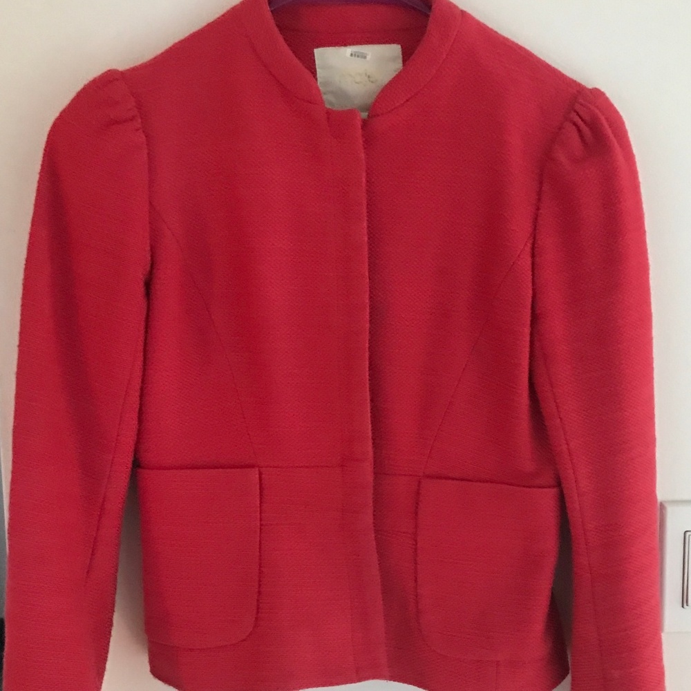 Maje women coral/red blazer Jacket